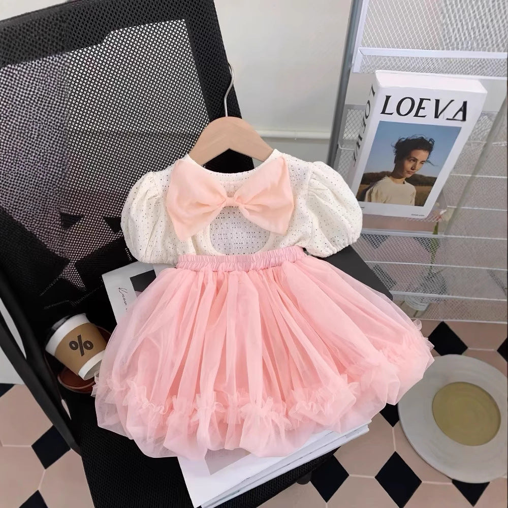 Girls' summer korean style princess dress -  mesh dress - wholesale children's clothing sourcing