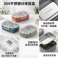 304 stainless steel double-layer insulated lunch box bento box vacuum insulated food container student meal delivery outdoor meal box