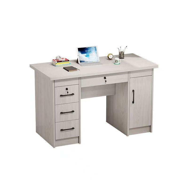 Solid wood eco-friendly desktop computer desk - office desk, small apartment home use, drawer bedroom desk, student table, writing desk