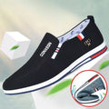 Men's youth korean style british fashion trendy men's shoes business shoes slip-on casual canvas shoes wholesale dropshipping