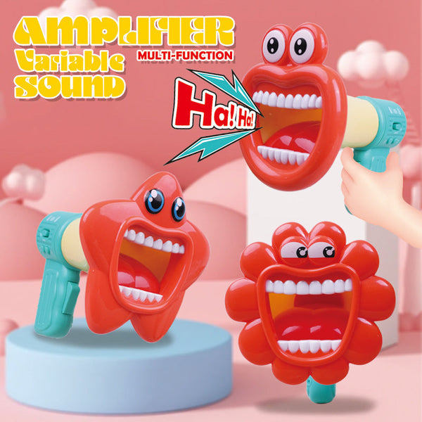 Cross-border export tricky voice changer loud male children's toys can be recorded big mouth voice changer wedding funny toys