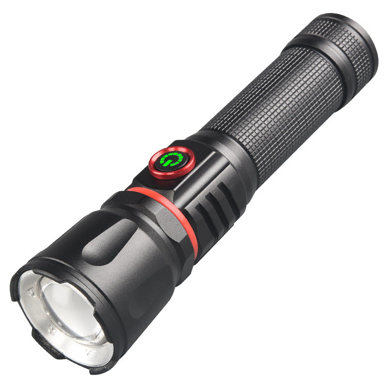 Cross-border new P50 + COB strong light flashlight Type-C charging with magnet multifunctional aluminum alloy flashlight