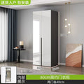 Solid wood glossy light luxury wardrobe for home bedroom, modern light luxury large wardrobe, high-gloss finish wardrobe, eco-friendly board wardrobe