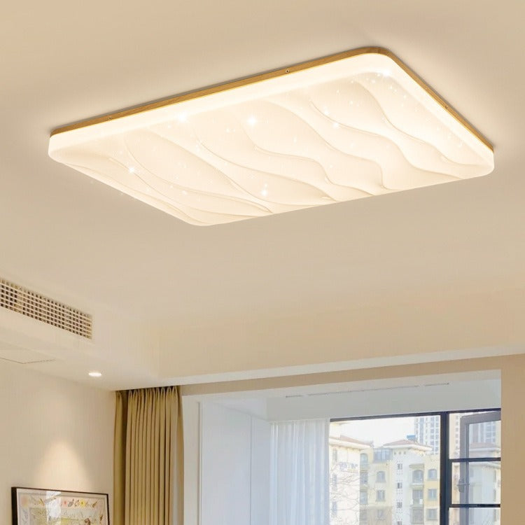 Living room light 2025 new log cream wind Japanese-style wabi-sabi main light Puri ceiling light whole house lighting package