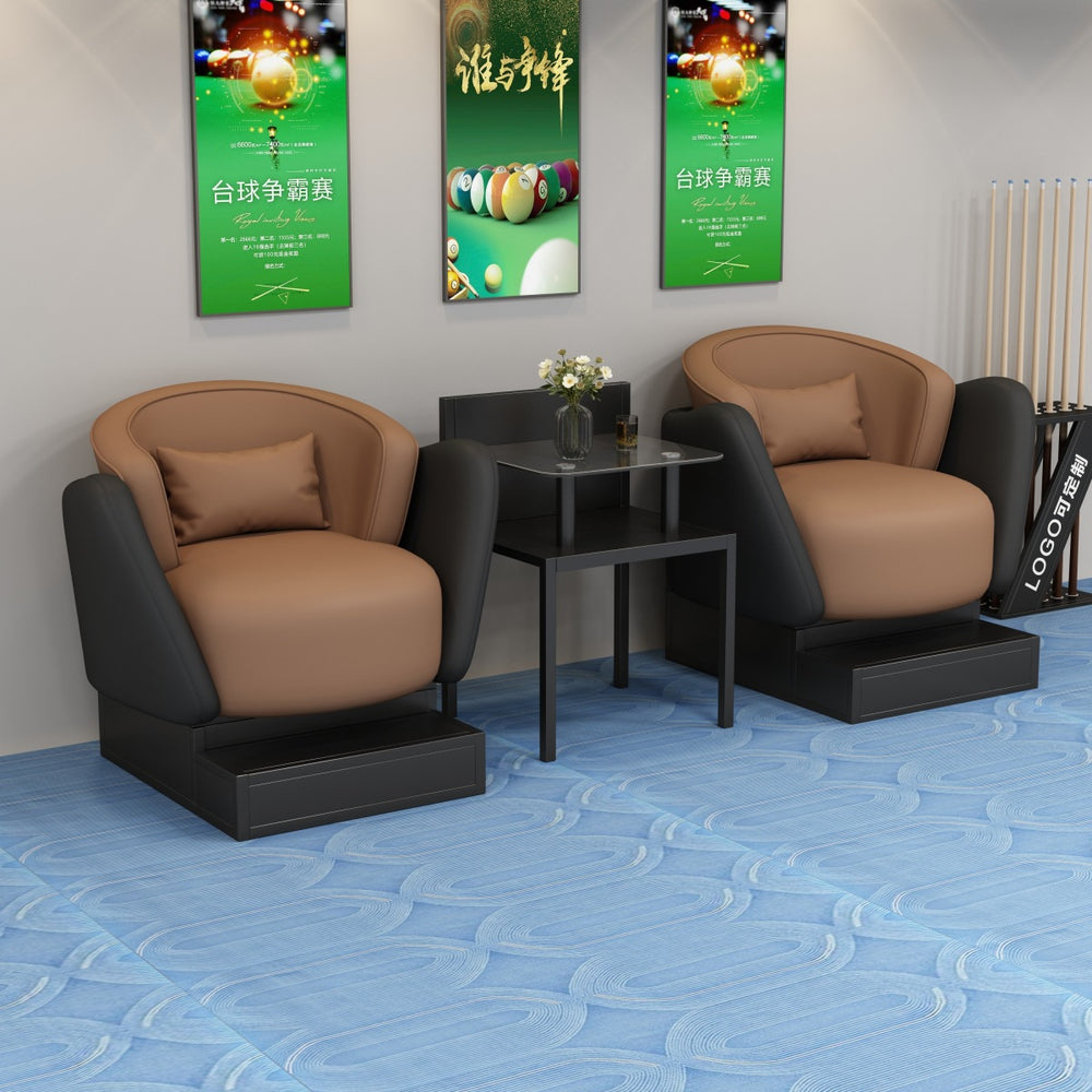 Gaming chair billiard hall sofa rest area special sofa for watching the game sofa and coffee table combination for billiard room