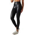 Clearance european and american cross-border  elastic pu leather pants women's colorful high waist tight butt outwear yoga bottom pants
