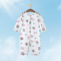 Baby summer romper infant clothes baby home air conditioning suit 0-1 year old newborn long sleeve onesie crawling suit