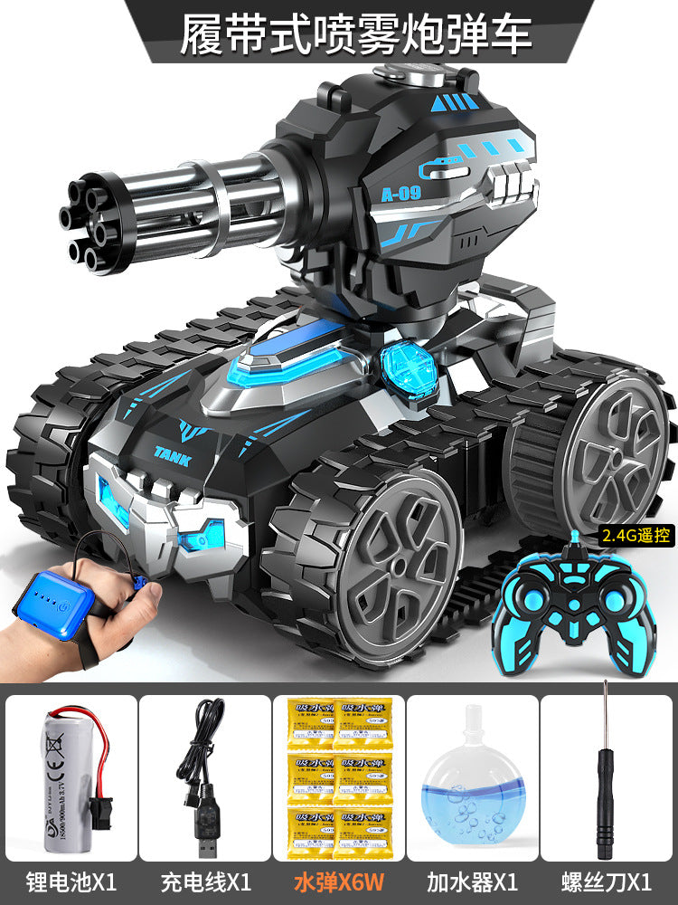 Kids' remote control car - water bomb launcher, gesture sensing tank, 4wd off-road toy car for boys - water bomb launching