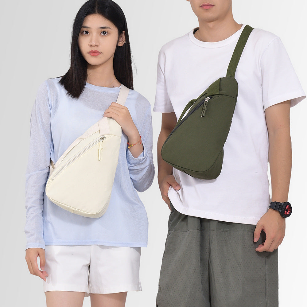 Fashion shoulder messenger bag large capacity outdoor messenger bag breast bag casual bag niche mobile phone bag small satchel