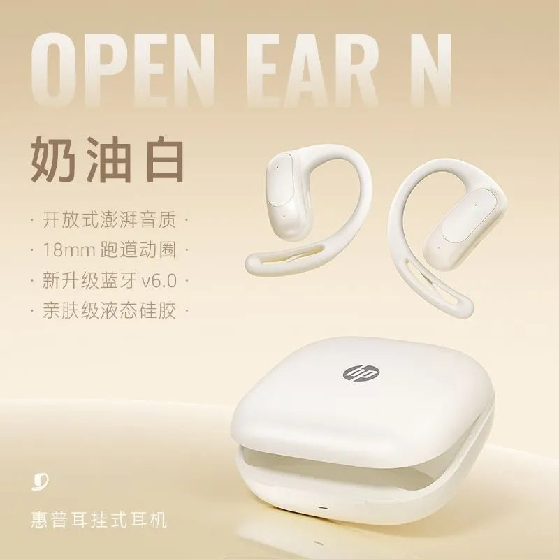 Hp openearn wireless bluetooth headphones - open-ear design, long battery life, comfortable, non-in-ear, ideal for sports and business