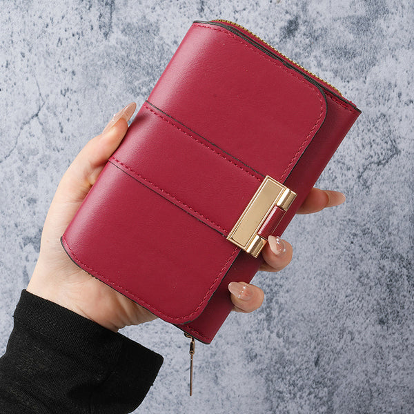 Fashion new  women's wallet multi-card position large capacity wallet retro multi-functional change bag wholesale spot