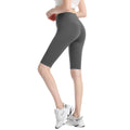 Big saleulu double-sided brocade brushed high elastic naked fitness pants high waist peach butt half length tight yoga shorts for women