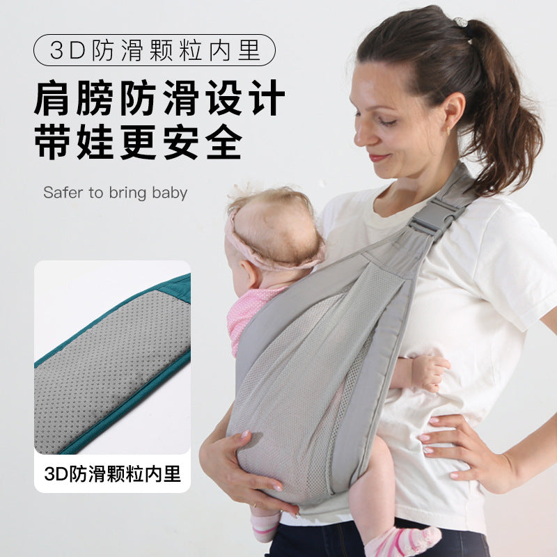 Baby outing multifunctional all year round back carrier children's gauze baby front carrier spring, summer, fall and winter handy gadget carrier