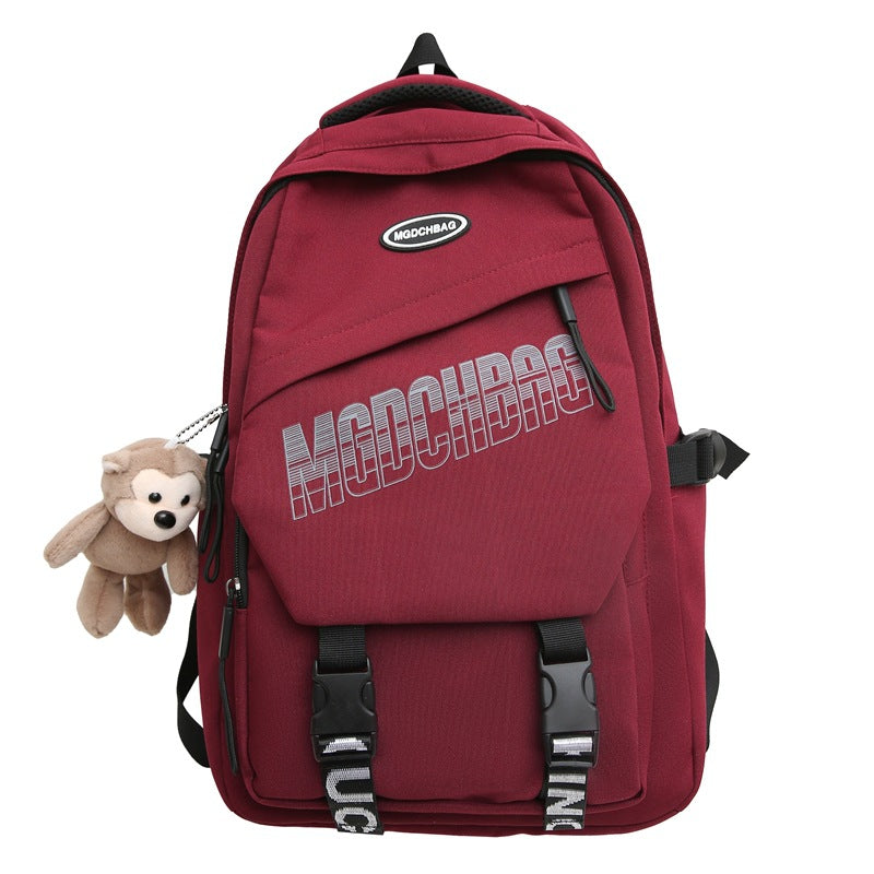 Spring and summer large-capacity junior high school students backpack schoolbag travel computer backpack business leisure commuter backpack