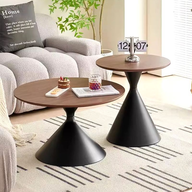 Cream style coffee table for homenormcore living room small apartment modern casualclassy round coffee table