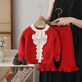 Girls' sweater cardigan -  autumn new collection - sweet princess style with bow detail