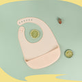 Baby bibs baby eating pockets waterproof and spill-proof food grade silicone supplementary food tableware leak-proof silicone bibs