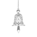 Glass wind chime transparent rainbow crystal wind chime window hanging ornament bell glass pendant sun catcher christmas decoration