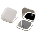 Led hd portable smart lighted makeup mirror - ladies' handheld vanity mirror - travel folding compact mirror