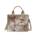 New small tote bag - cross-border women's bag - light luxury, large capacity commuter handbag - printed graffiti crossbody bag