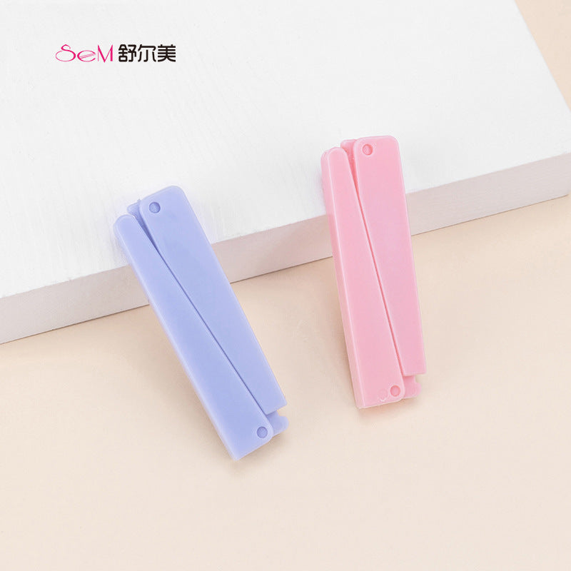 Portable eyebrow razor for women, folding eyebrow shaper, stainless steel micro-blade eyebrow knife, wholesale from manufacturer