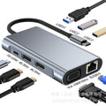 new product multi-screen simultaneous display and different display mst converter type-c docking station dual high-definition eight-in-one docking station