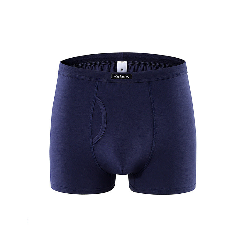 Men's large-size underwear, side-opening men's underwear, pure cotton boxer underwear,  special supply.