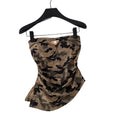 Sexy hot girl style camouflage tube top vest women's summer silm waist slimming lookwork clothing beautiful back suspender tops