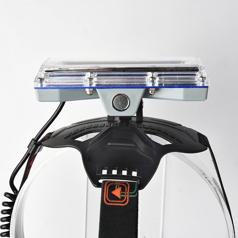 COB work headlight LED portable rechargeable outdoor searchlight, head-mounted flashlight strong light headlight wholesale