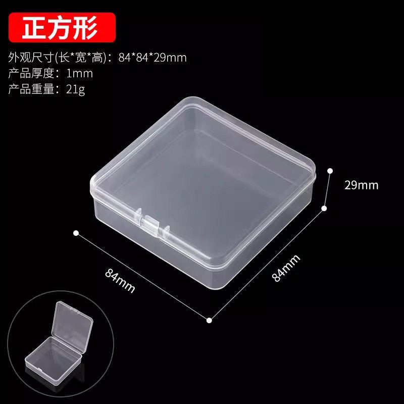 Transparent parts box electronic components clear thickened plastic storage small screws accessories durable tool organizer