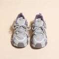 Chunky platform sneakers for women, spring/summer 2026 new collection, lace-up, versatile height increasing, mesh breathable athletic casual shoes