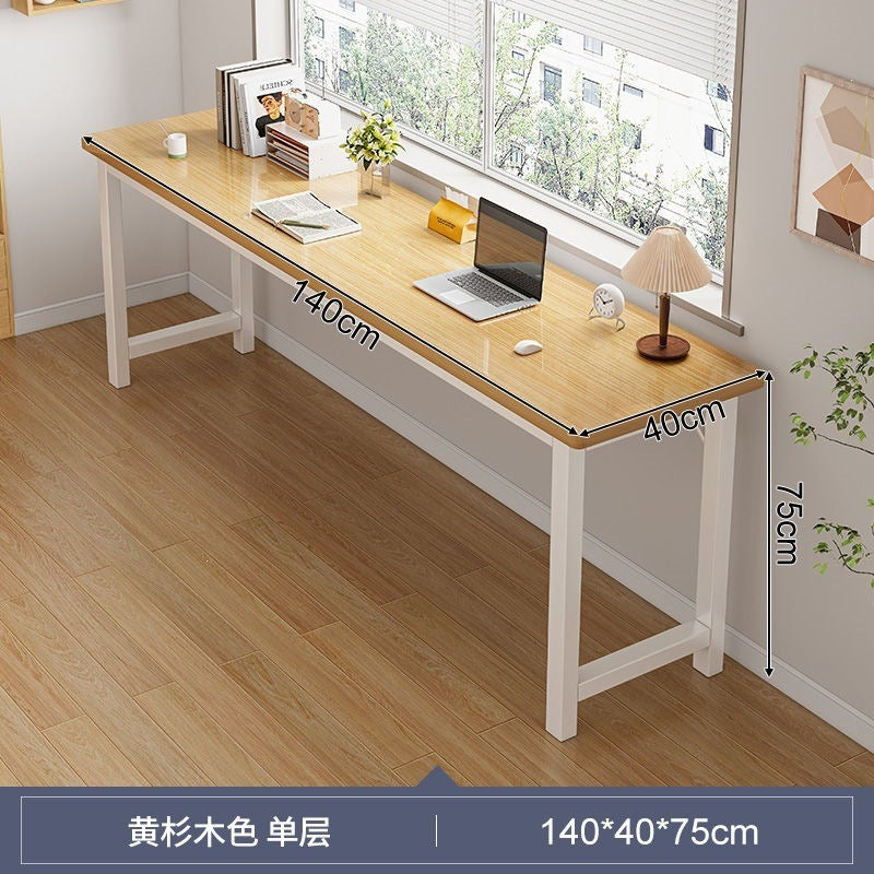 Computer desk desktop home office desk student desk study desk wall-mounted long table simple rental house table