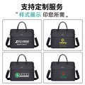 Large capacity men's tote bag document bag shoulder strap business file waterproof briefcase canvas briefcase portfolio