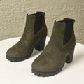 Exportplus sizefall and winternew arrival sleeve boots women's round toe thick high heel elastic exportfashion women's short boots