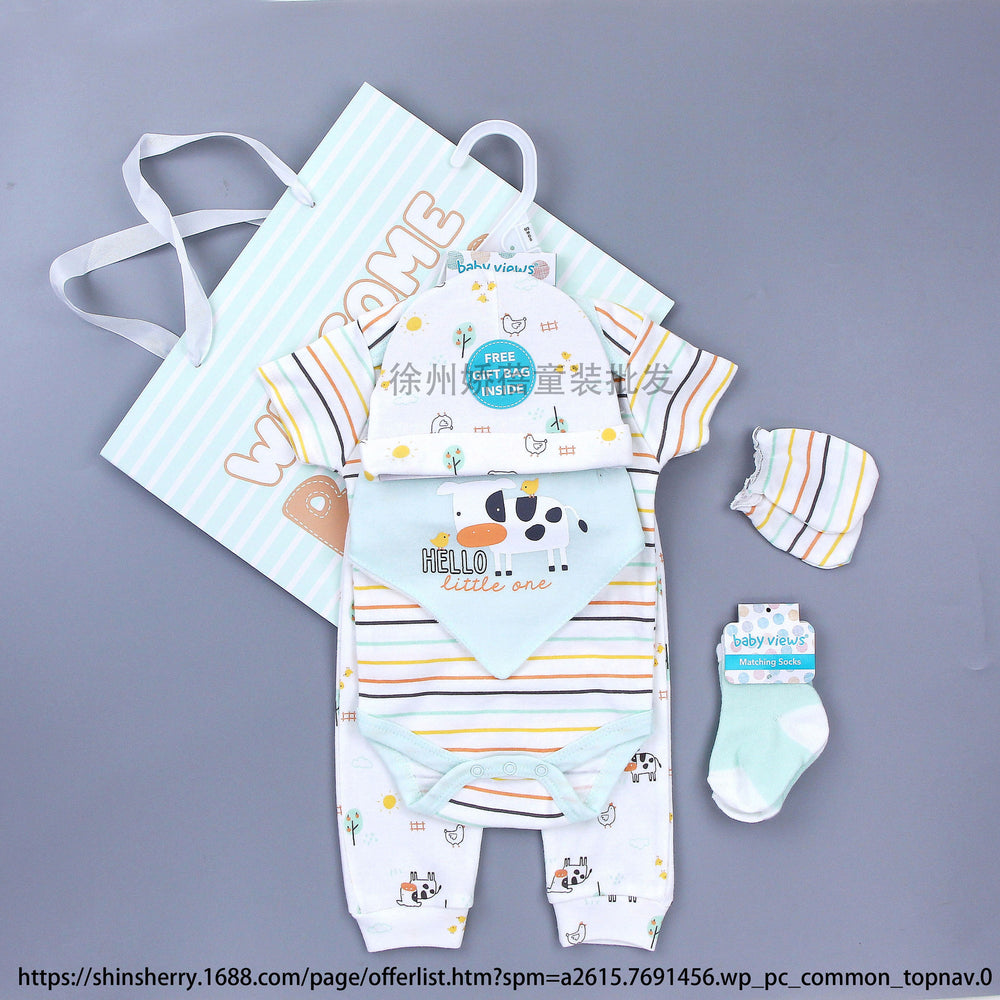 Newborn baby gift box baby clothes suit clothing baby romper full month gift baby clothes children's clothing