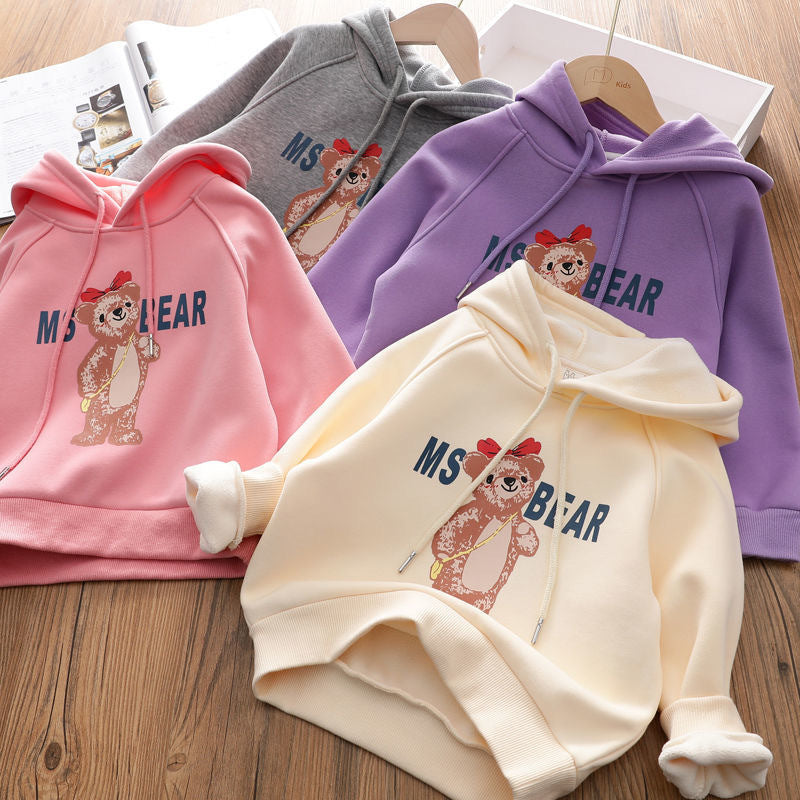 fall/winter new arrivals: kids' hooded sweatshirt - stylish, versatile, korean-inspired, warm base layer for babies and children