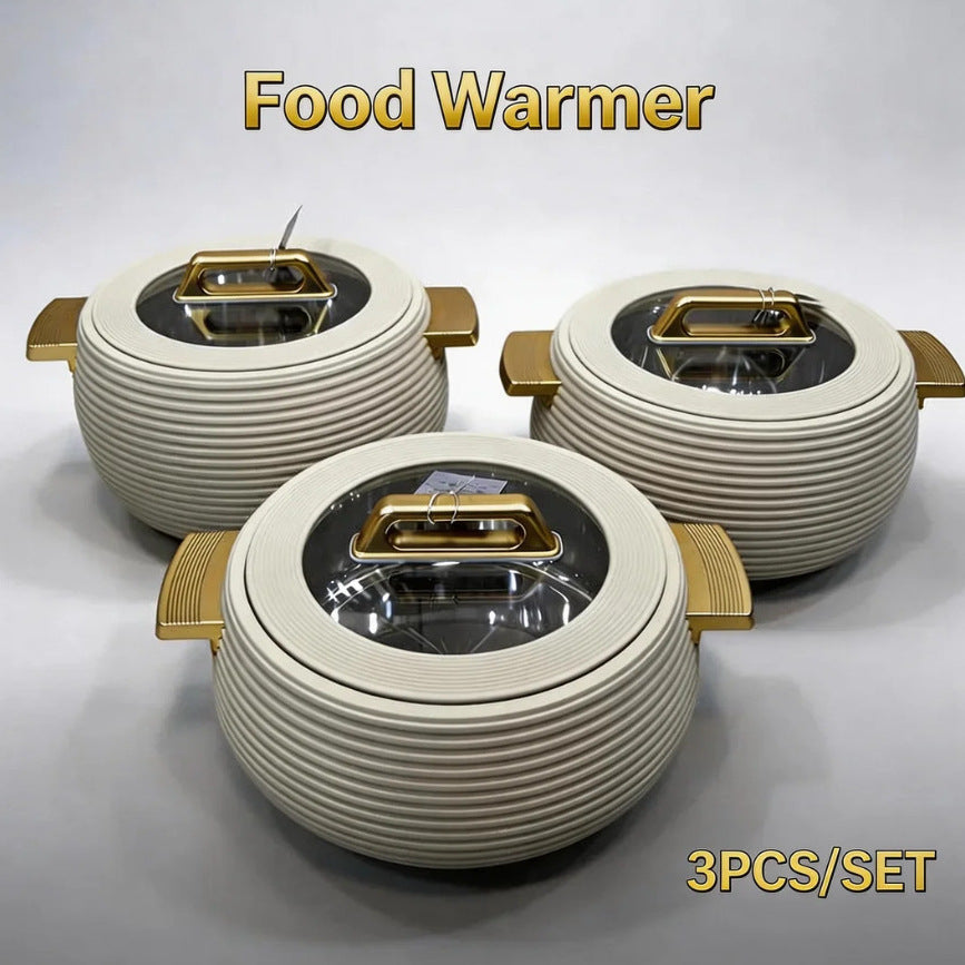 Food warmer containernew arrivalhot sellingexportcross-border3pcs insulated lunch box3l-4l-5l