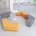 Office consultation hotel lobby business office reception living room reception area waiting leather sofa combination