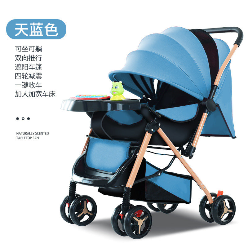 Lightweight, reclining, and foldable umbrella stroller - perfect for babies and toddlers (0-3 years) - your go-to baby carrier for easy outings!