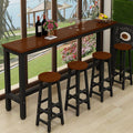 Casualfor homedining table milk tea shop table and chair combination bar chair wall bar table narrow table bench table high table