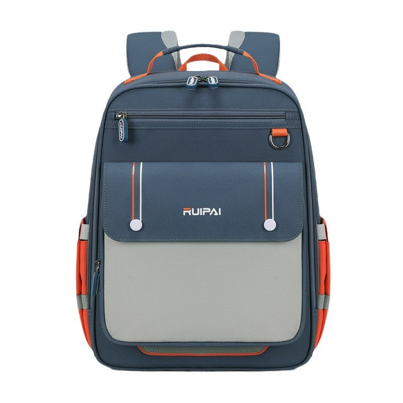 Rui brand schoolbag primary school first, second and third grades multi-compartment to reduce the burden and prevent falling children's schoolbag large-capacity backpack