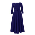 C8621 women's foreign trade dress  new arrival mid-length a-line maxi dress elegant fashion african dress