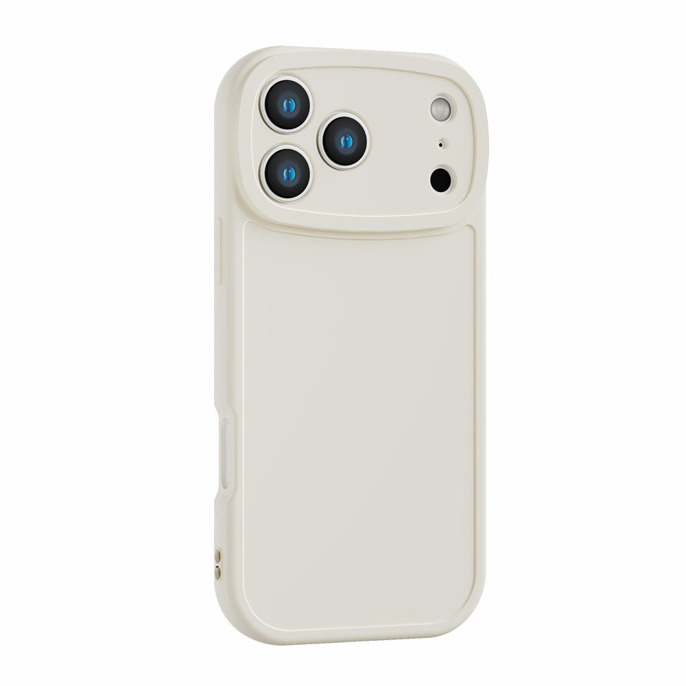 Suitable for apple 17 big eyes frosted groove leather mobile phone protective case iphone16pm lambskin material case