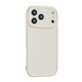 Suitable for apple 17 big eyes frosted groove leather mobile phone protective case iphone16pm lambskin material case