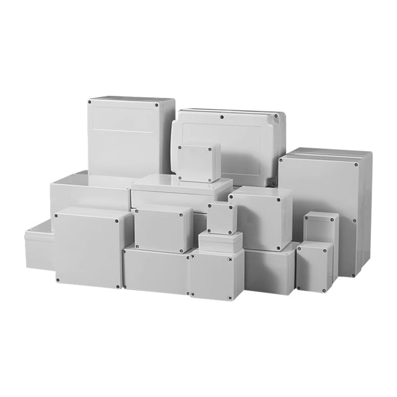 F-type waterproof box with ears Instrument shell ABS plastic junction box Electrical box Sealed over-line waterproof monitoring box