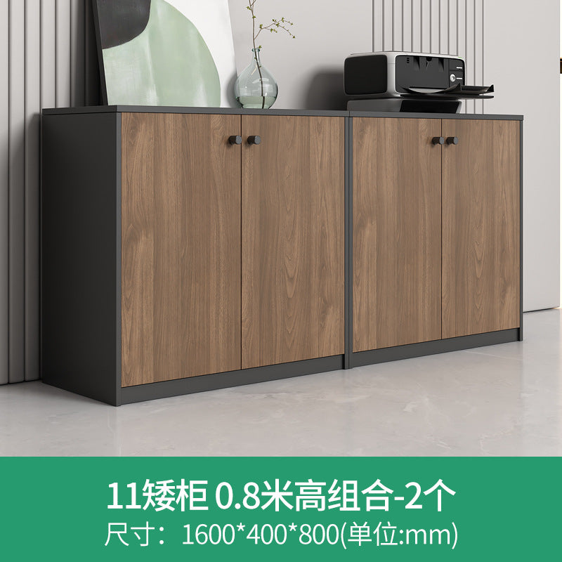 Modern wooden file cabinet office partition low cabinet combination wall-mounted office cabinet with lock storage cabinet office cabinet