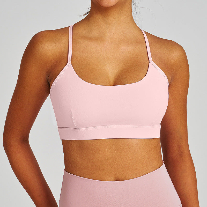 sling beautiful back yoga wear bubble wrap push-up running outdoor sports fitness tops sports bra sports bra for women