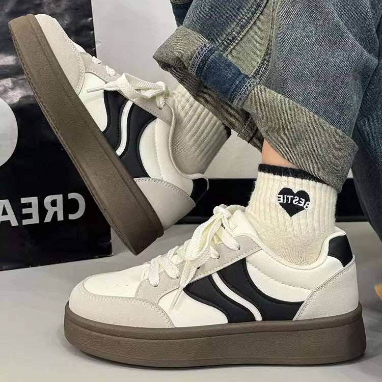 Vintage-inspired, niche white skate shoes with an "instagrammable" aesthetic. new for spring 2026, these versatile white sneakers are the perfect casual footwear