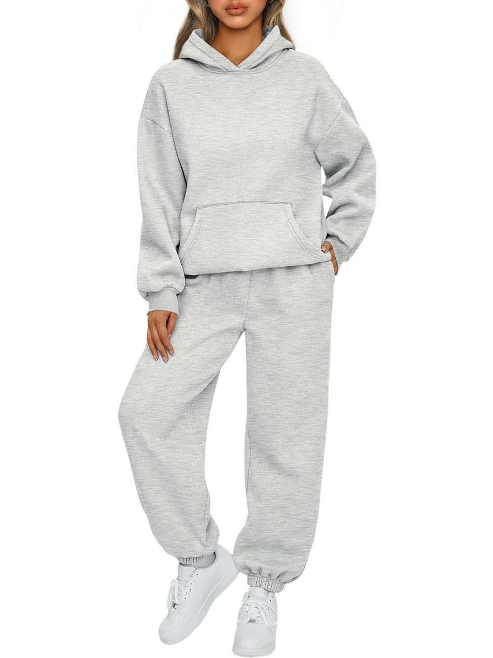 european and american export autumn/winter new  women's two-piece casual hoodie tracksuit pants set
