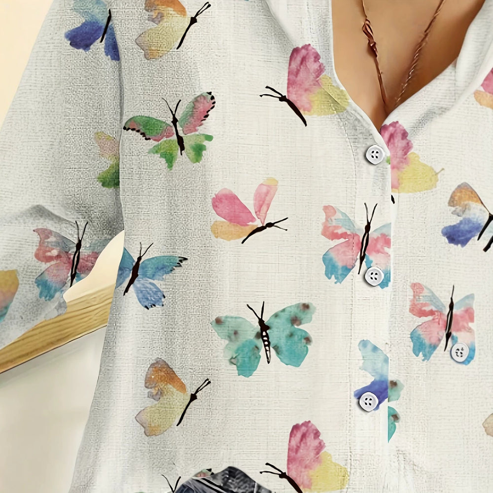 wholesale women's long-sleeved shirts, trendy all-season shirts with popular cross-border print designs, dropshipping available